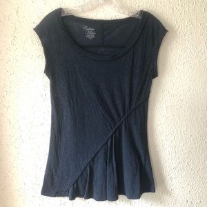 Calvin Klein navy blue short sleeve top